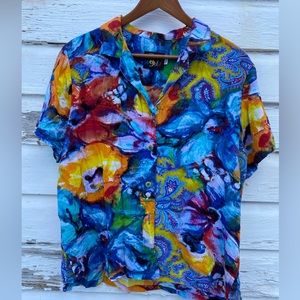 Jams World Women Tropical Shirt size M&L